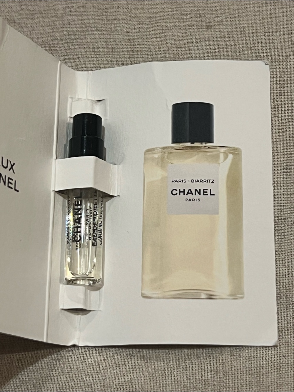 Chanel Paris Biarritz and Mademoiselle Plus Additional Perfume Samples